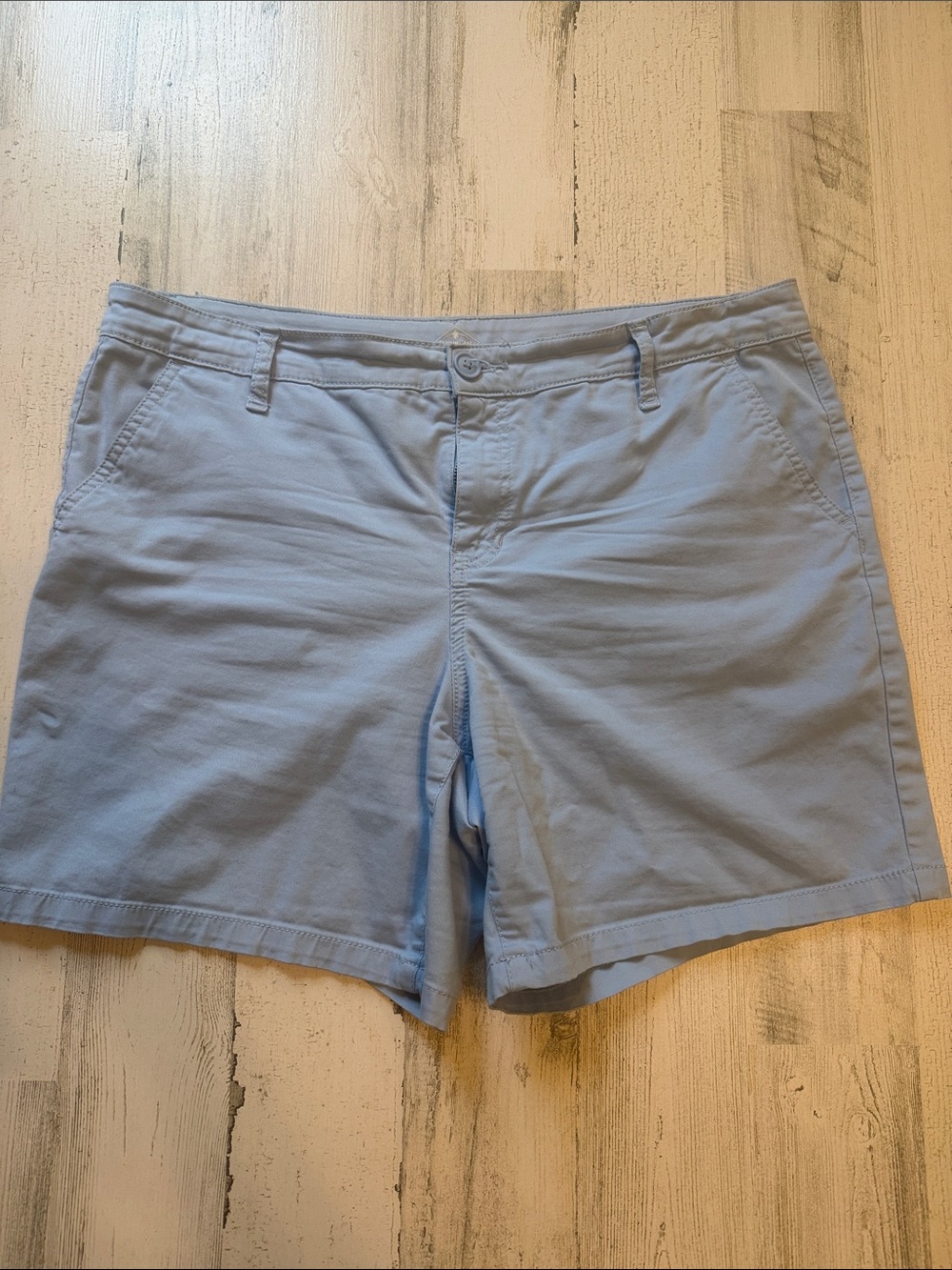 St. John's Bay Light Blue Women's Casual Bermuda Shorts